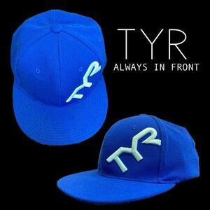 TYR LOGO Royal blue flex fit hat M/L
